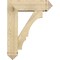 Ekena Millwork Balboa Arts and Crafts Rough Sawn Bracket w/ Offset Brace, Douglas Fir, 8"W x 26"D x 34"H BKT0806X26X34BOA03RDF - alternate 4